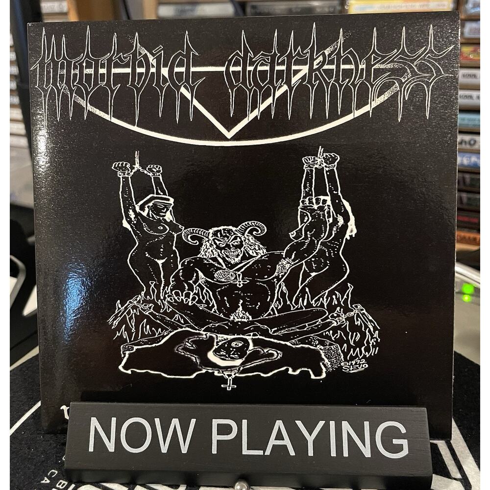 Morbid Darkness Warfare at Winters Solstice 7" EP Vinyl Rare Death Metal 28/500